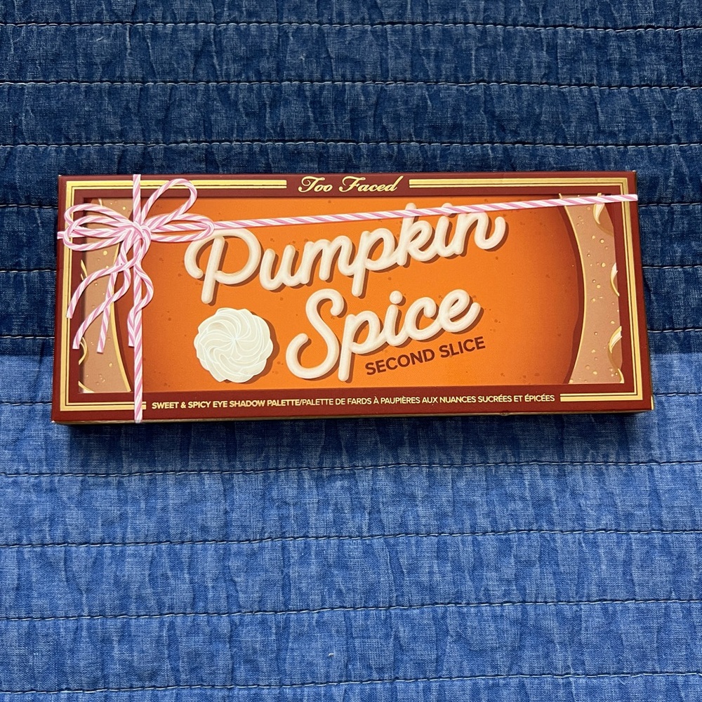 NWT - Too Faced Pumpkin Spice Second Slice Eyeshadow Palette